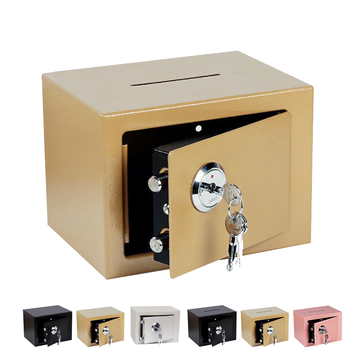 Amazon.co.jp: TAKEY金庫 小型 家庭用 手提げ金庫 小型金庫 ミニ金庫