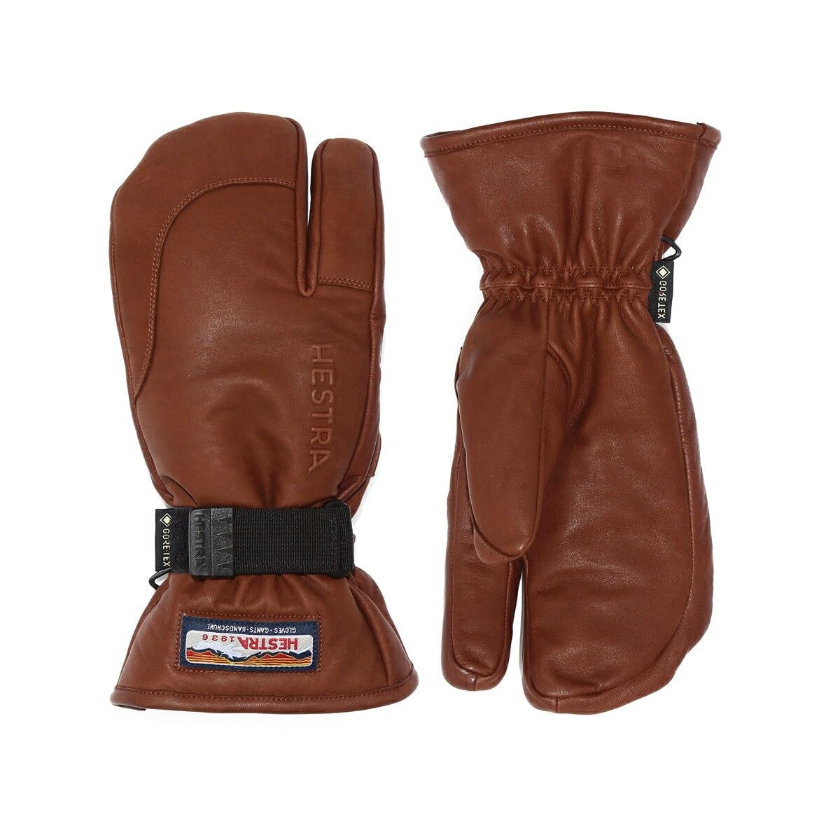Amazon | HESTRA ヘストラ 33882 3-Finger GTX Full Leather Brown
