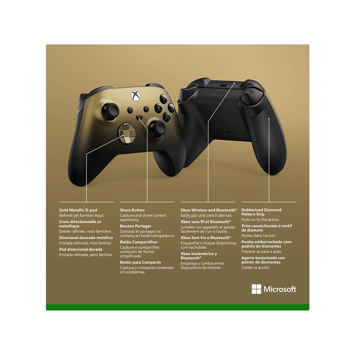 Amazon.co.jp: 【純正品】Xbox ワイヤレス コントローラー (ゴールド
