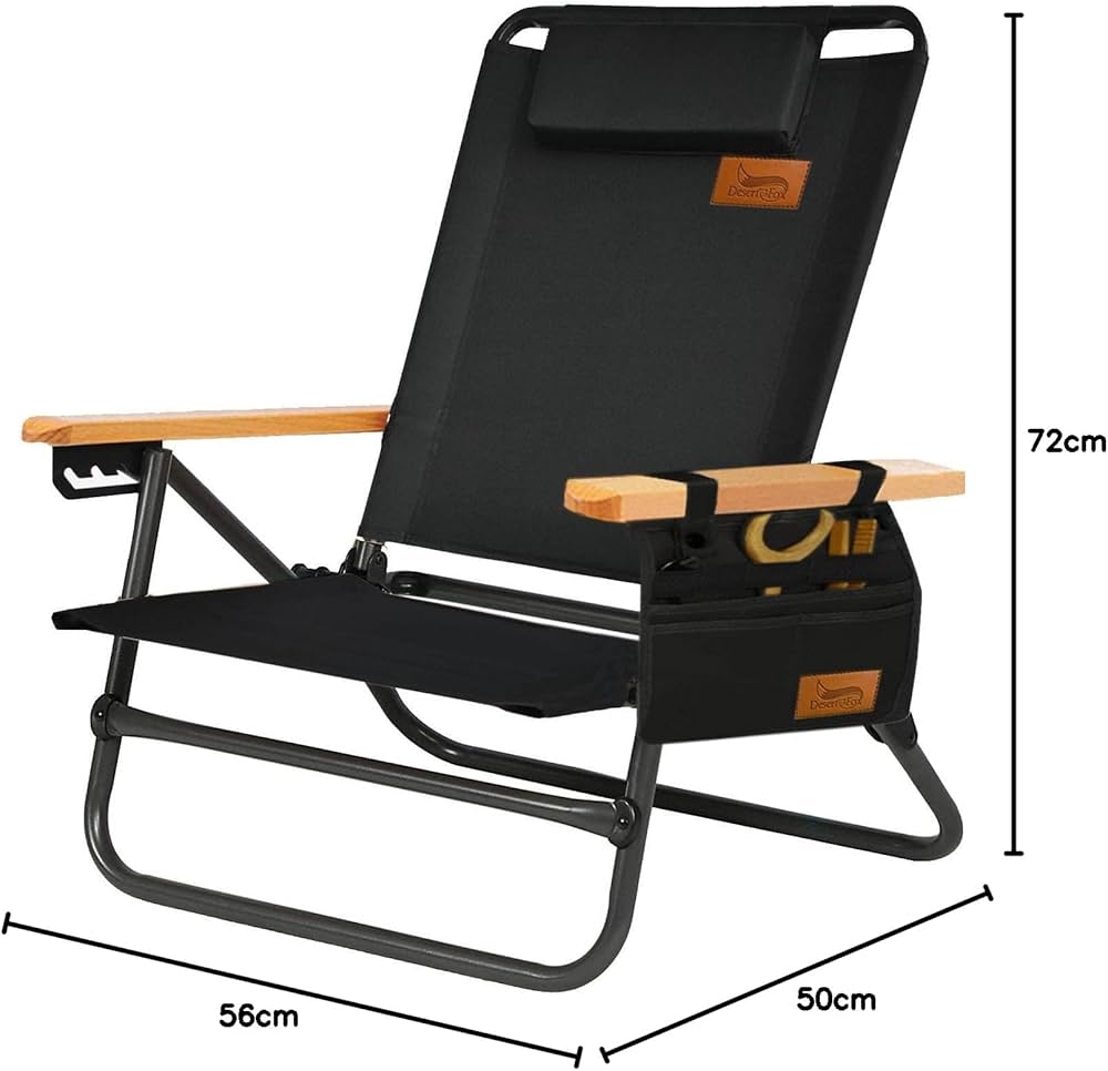Amazon.co.jp: DesertFoxキャンプチェア リクライニングローチェア