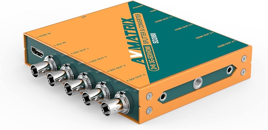 Amazon.com: AVMATRIX SD2080 2x8 SDI/HDMI Signal Splitter Converter