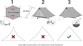 Amazon | 3FULGEAR バックパックテント - Lanshan 2 超軽量 防水 軽量