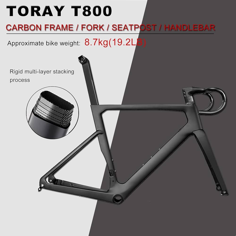 まことちゃん BH カーボンフレーム 新品] 780gの軽量カーボンロード