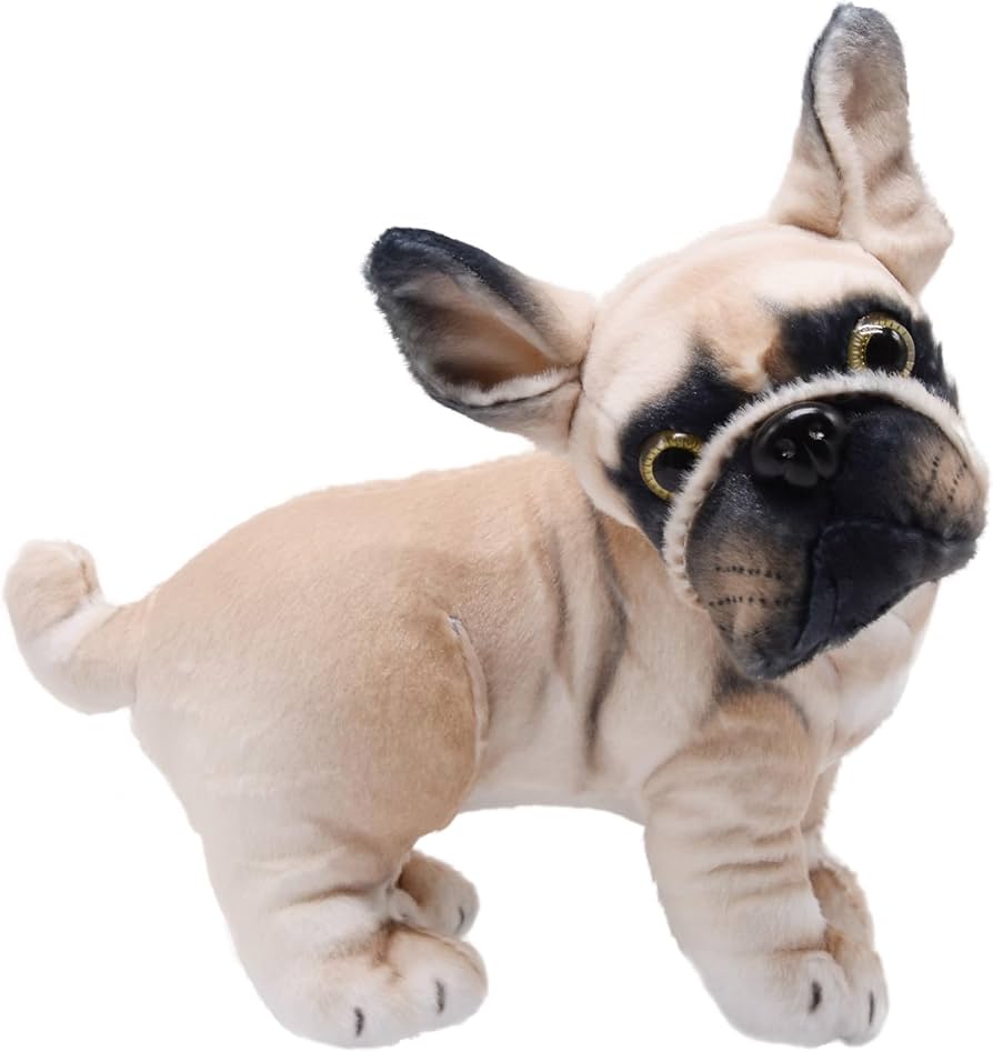 Amazon.co.jp: YONLIT 本物そっくりのフレンチブルドッグ ぬいぐるみ