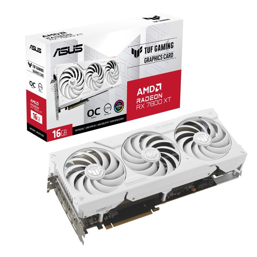 Amazon | ASUS ゲーミング ビデオカード Radeon RX 7800 XT ホワイト