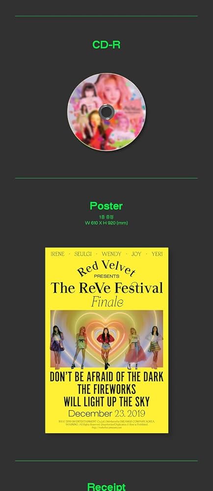 Amazon.com: Red Velvet 'The Reve Festival Finale' Repackage Album