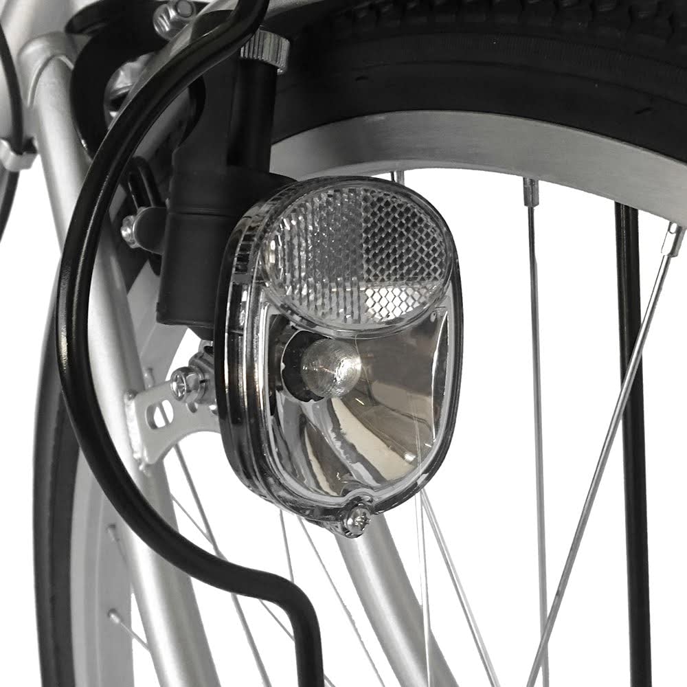 Amazon | シティサイクル シルバー 完全組立 自転車 27インチ ギアなし