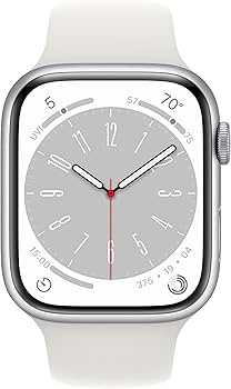 Amazon.com: Apple Watch Series 8 [GPS, 45mm] - Silver Aluminum
