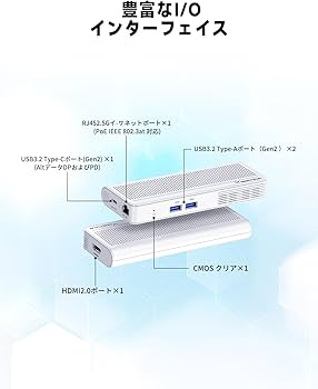 Amazon.co.jp: MINISFORUM S100 ミニPC スティック、Intel N100 、8GB