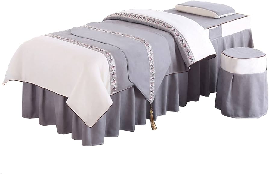 Amazon.co.jp: 4ピースマッサージテーブルシートセットテーブル