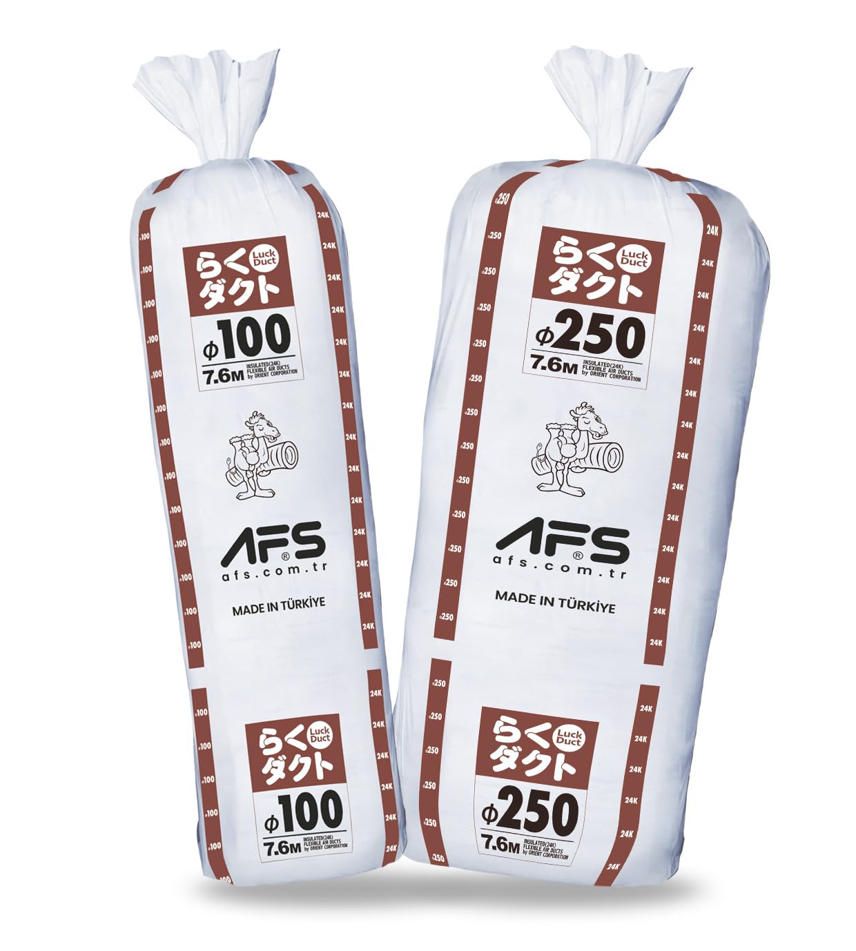 Amazon.co.jp: オリエント商事 保温付きフレキシブルダクト らくダクト