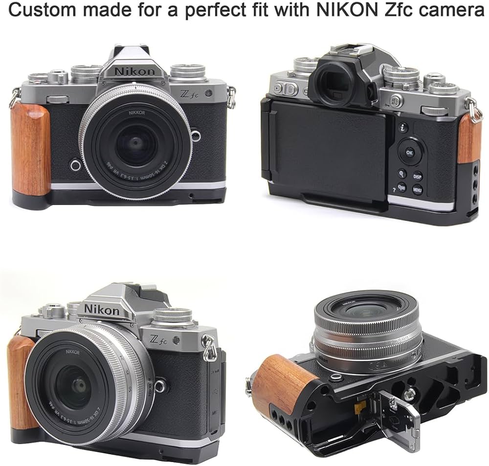 Amazon | DEKEENSTAR 木製ZfcカメラグリップLブラケットプレート