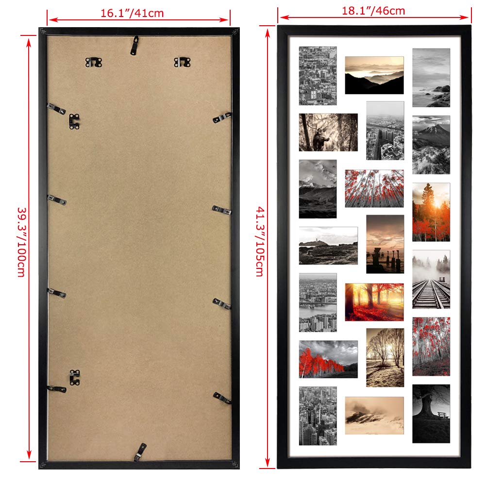 Amazon.co.jp: QUTREY 20 開口部 4x6 コラージュ写真フレーム 2個