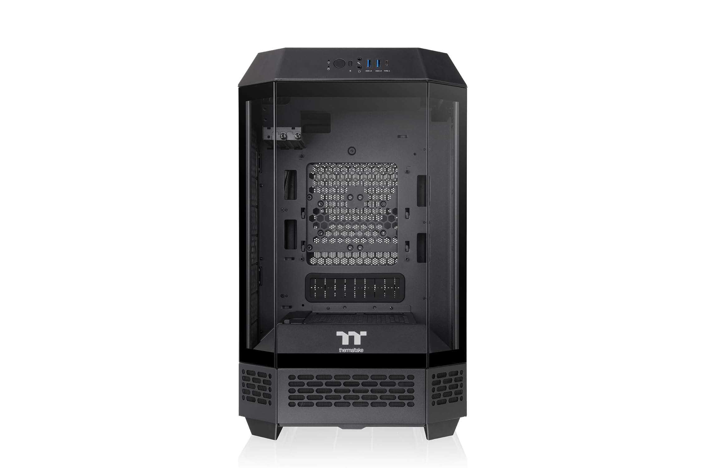 Amazon | Thermaltake The Tower 250 Black 3面強化ガラスパネル採用