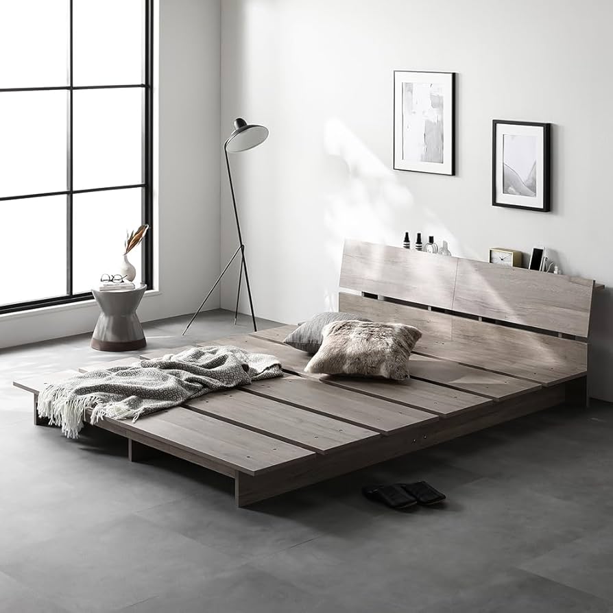 Amazon｜RASIK ベッド セミダブル ステージタイプ フレームのみ