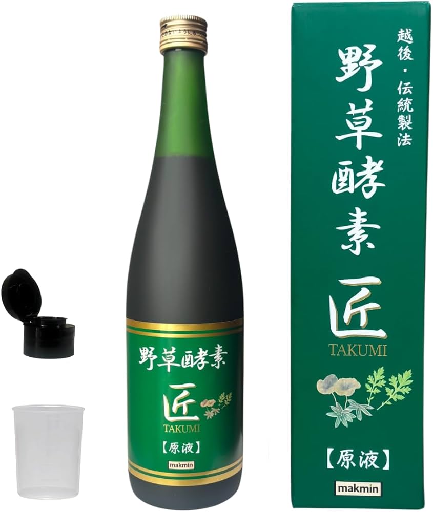 Amazon | 野草酵素 匠 無添加 720ml 1本 原液 濃厚 抗酸化 腸活 美肌