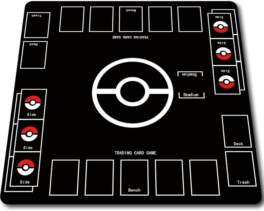 Amazon | プレイマット 全面縫製仕様ラバープレイマット2人用 TCG 対戦