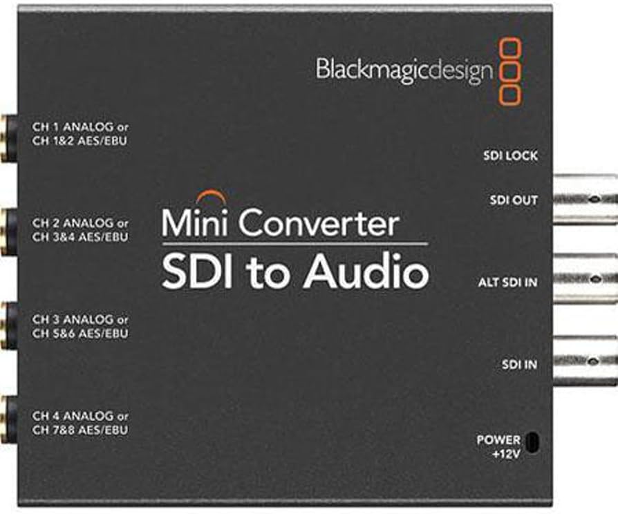 Amazon.com: Blackmagic Design SDI to Audio Mini Converter