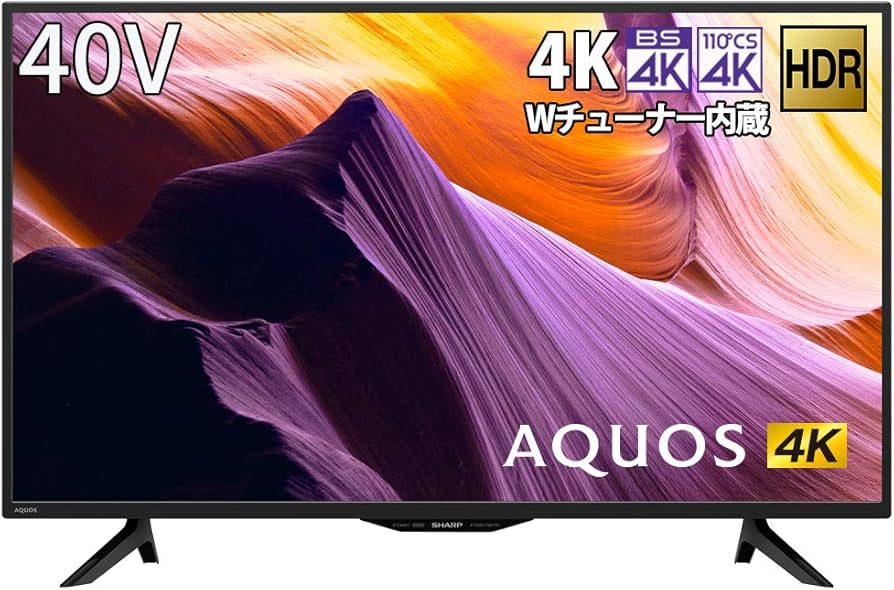 Amazon | シャープ 40V型 4K チューナー内蔵 液晶 テレビ AQUOS HDR
