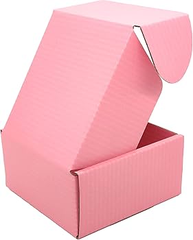 Amazon.co.jp: Lmuzeのかわいいピンクの配送ボックス - 4x4x2インチ