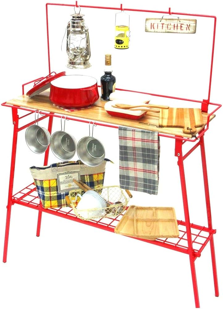 Amazon.co.jp: ネイチャートーンズ Barカウンターテーブル レッド (BCT