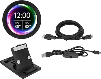 Amazon.co.jp: ]2.8インチ円形LCD IPSディスプレイ、ミニPC温度