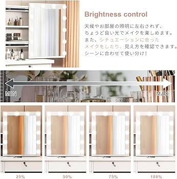 Amazon｜ドレッサー コンパクト コードレス新型登場 テーブル ライト