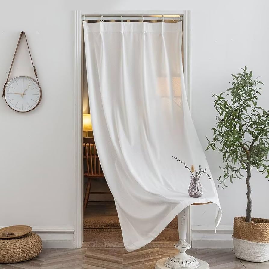 Amazon｜YKFN 間仕切りカーテン ミラーレース のれん おしゃれ 遮光