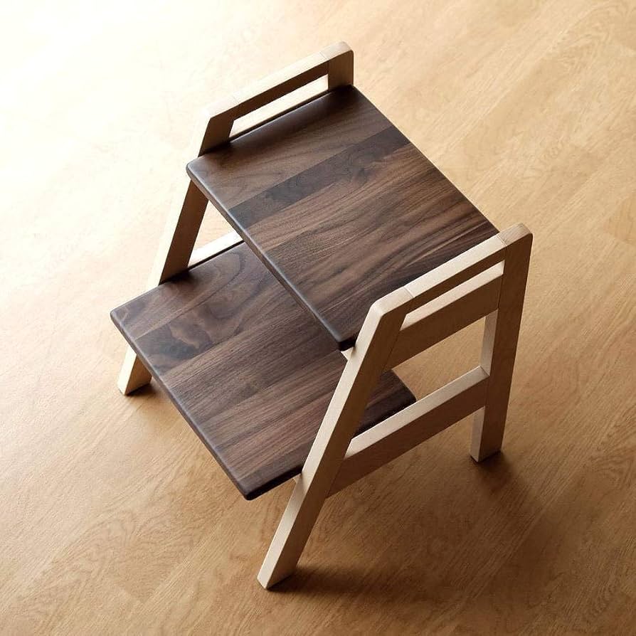 Amazon.co.jp: 踏み台 木製 2段 おしゃれ ステップ ナチュラルウッドの