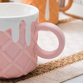 Amazon.co.jp: マグカップ ビスケット型デザイン セラミックマグ