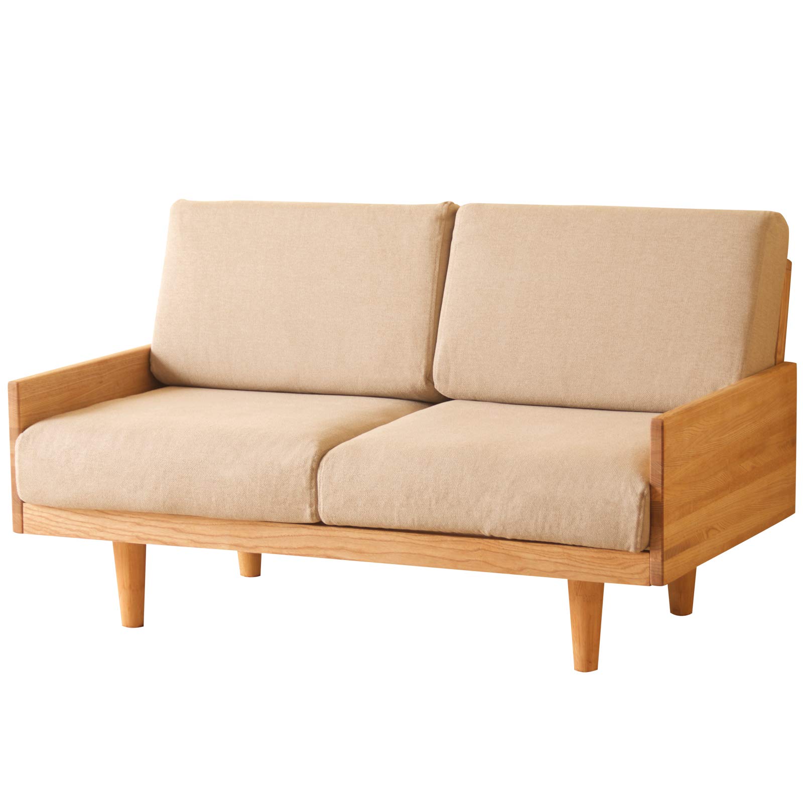 Amazon｜ソファ「モルト【2人掛け】」 (フレーム：ナチュラル