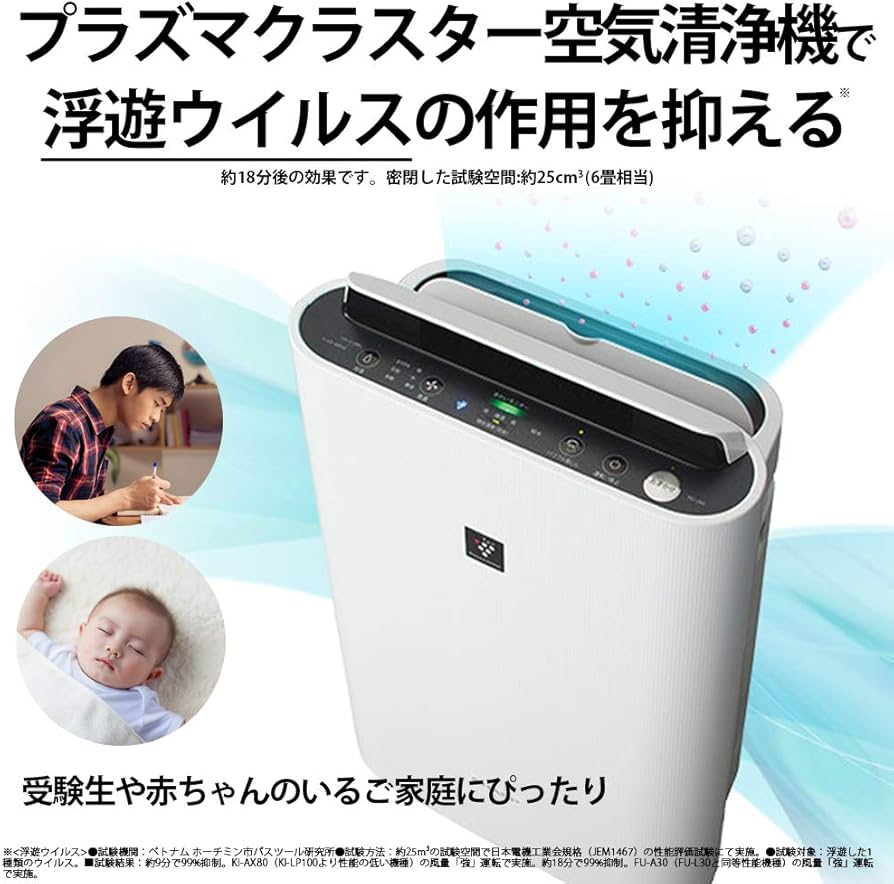 Amazon.co.jp: シャープ 加湿 空気清浄機 プラズマクラスター 7000