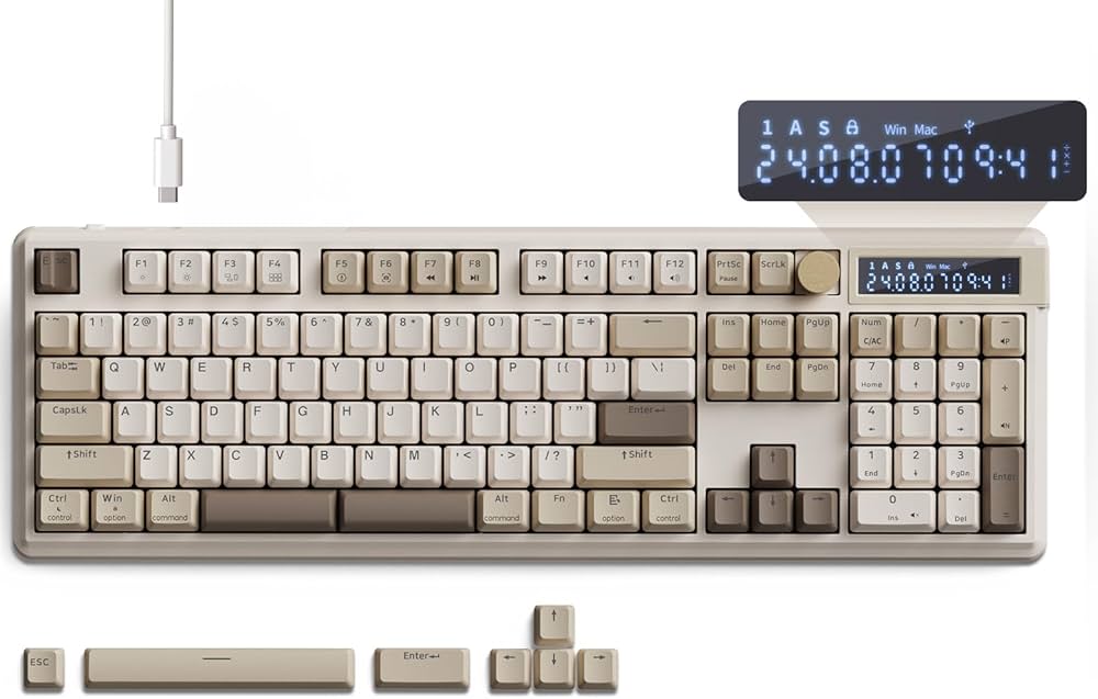 Amazon | SKYLOONG (スカイロン) 有線メカニカルキーボード ノブ付き