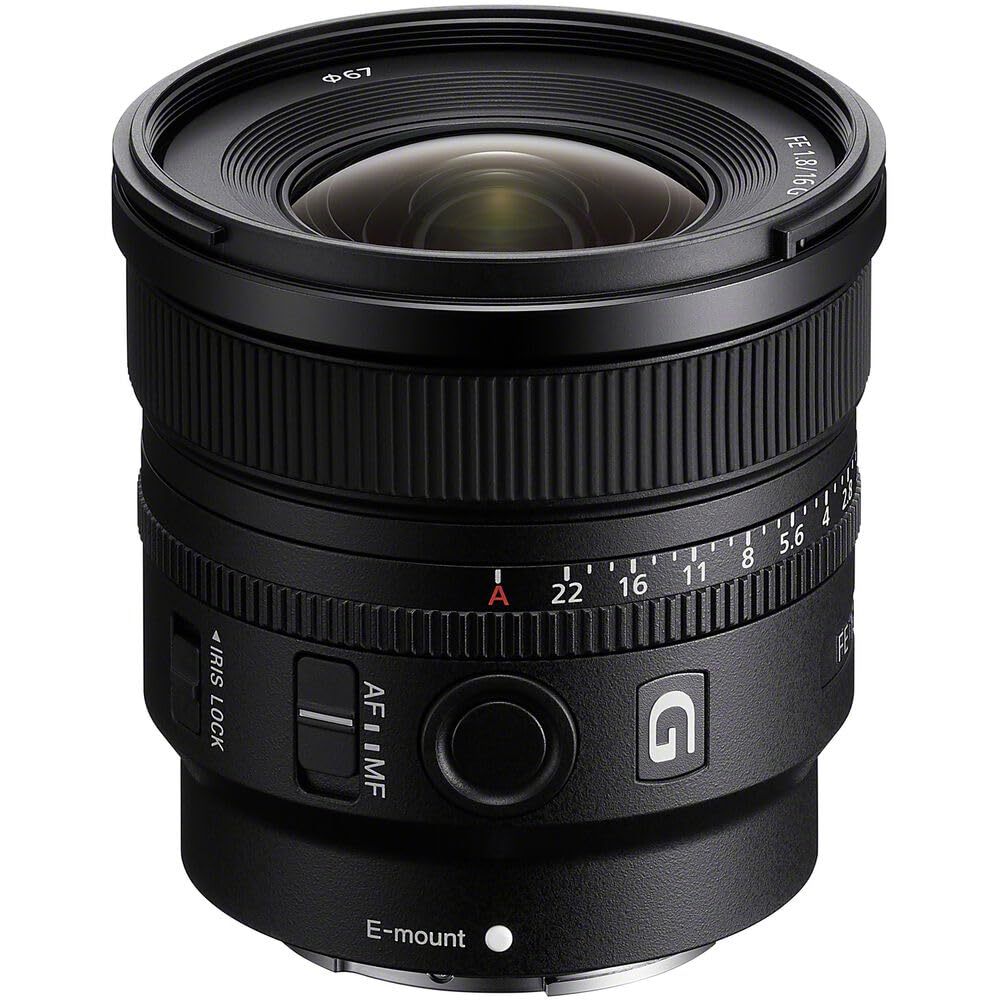Amazon.com : Sony E 16 mm F1.8 G Ultra-Wide Prime Lens (SEL16F18G