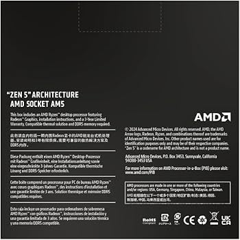 Amazon.com: AMD Ryzen™ 9 9900X 12-Core, 24-Thread Unlocked Desktop