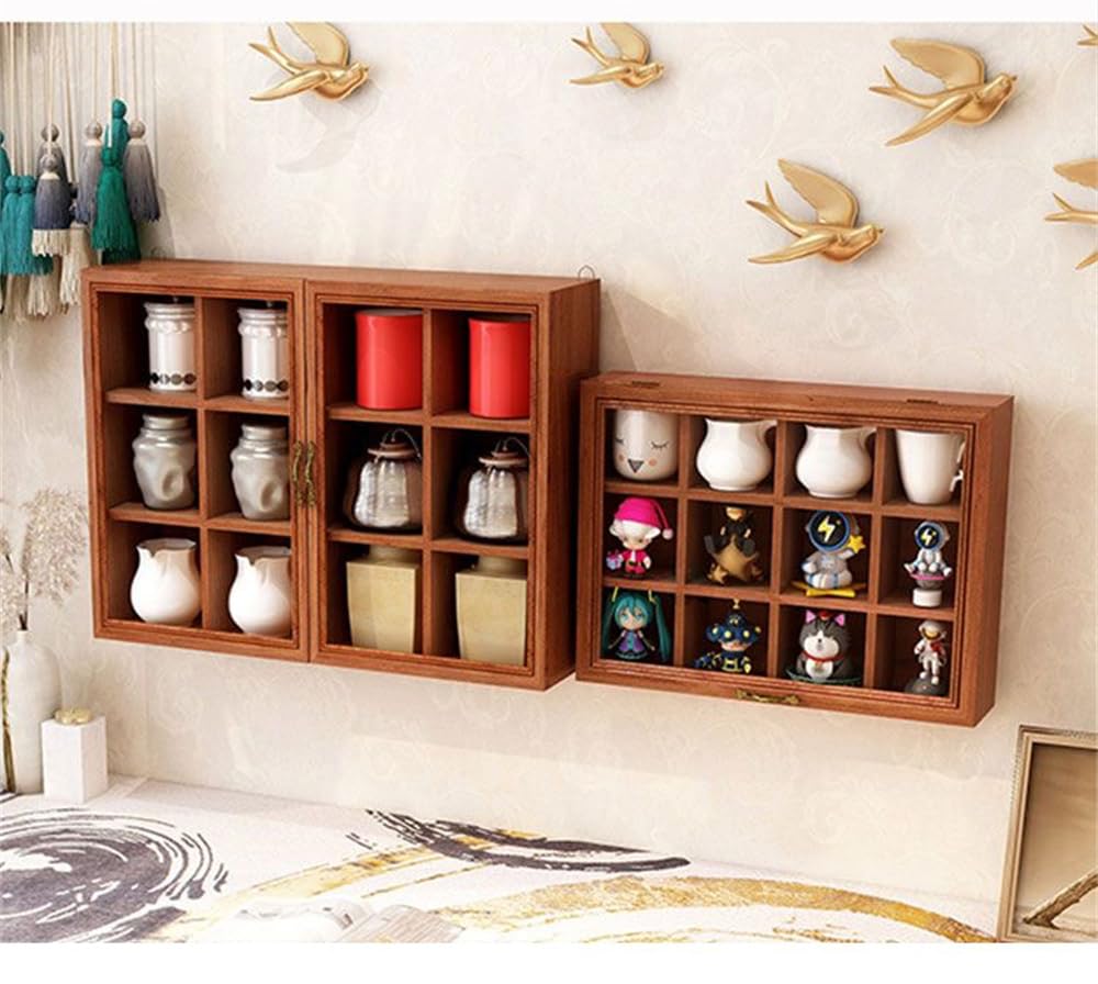 Amazon｜HOHOUNCSY アンティーク調 壁掛け棚 壁掛けディスプレイ 12