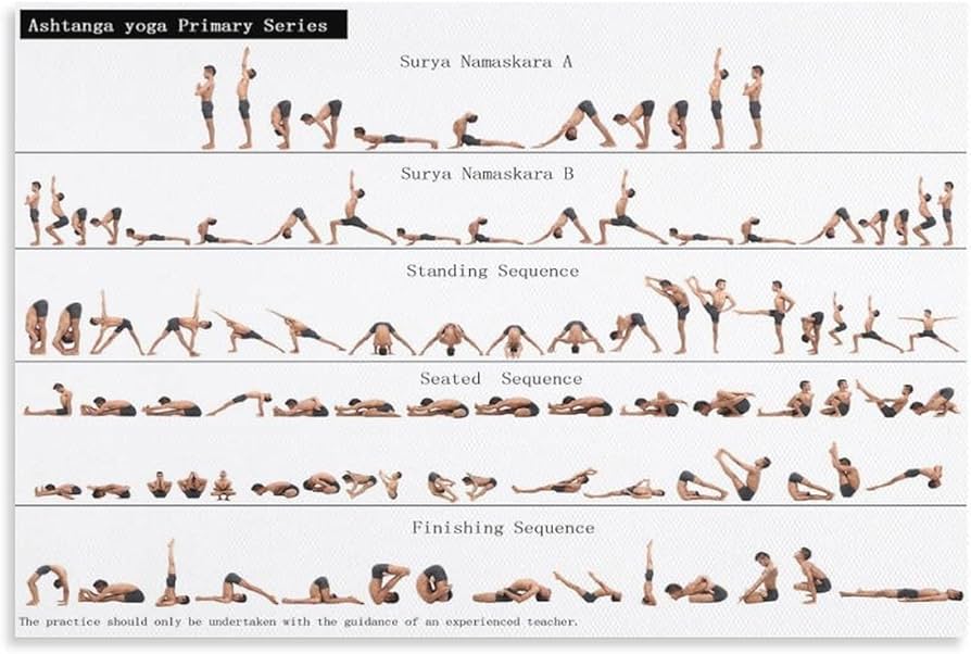 Amazon.co.jp: アシュタンガヨガプライマリーシリーズチャートポーズ