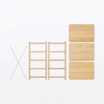 Amazon｜無印良品 パイン材ユニットシェルフ 小 幅58×奥行39.5×高さ