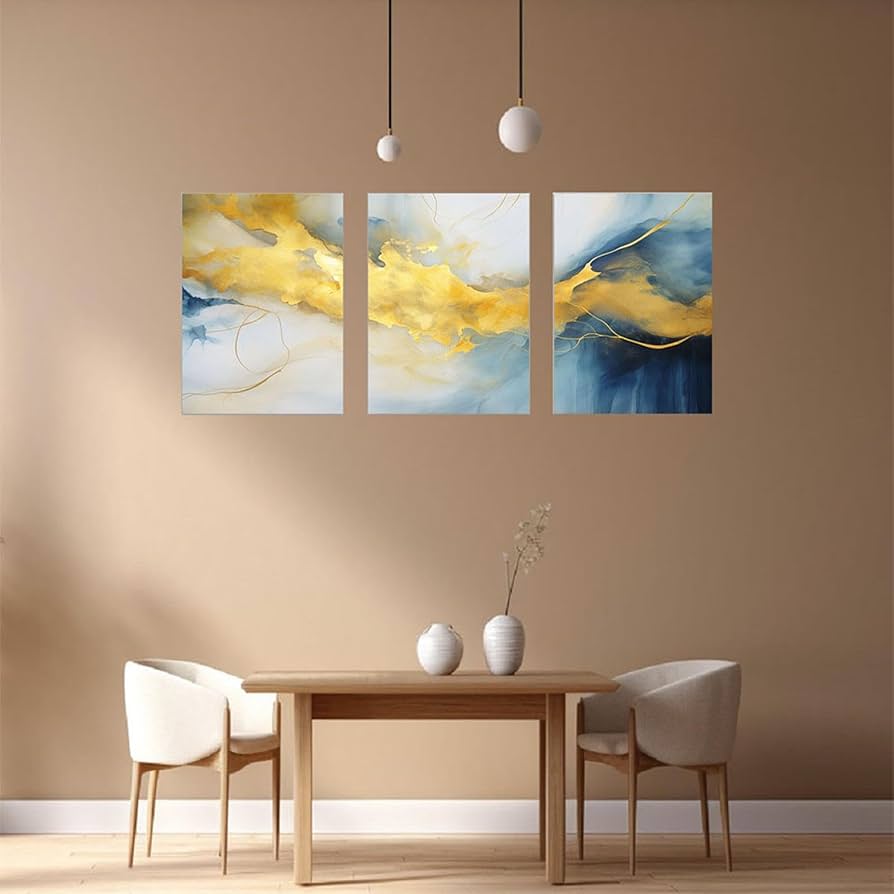 Amazon.co.jp: SHYAMIC アートパネル 抽象 3枚セット飾り絵 抽象画