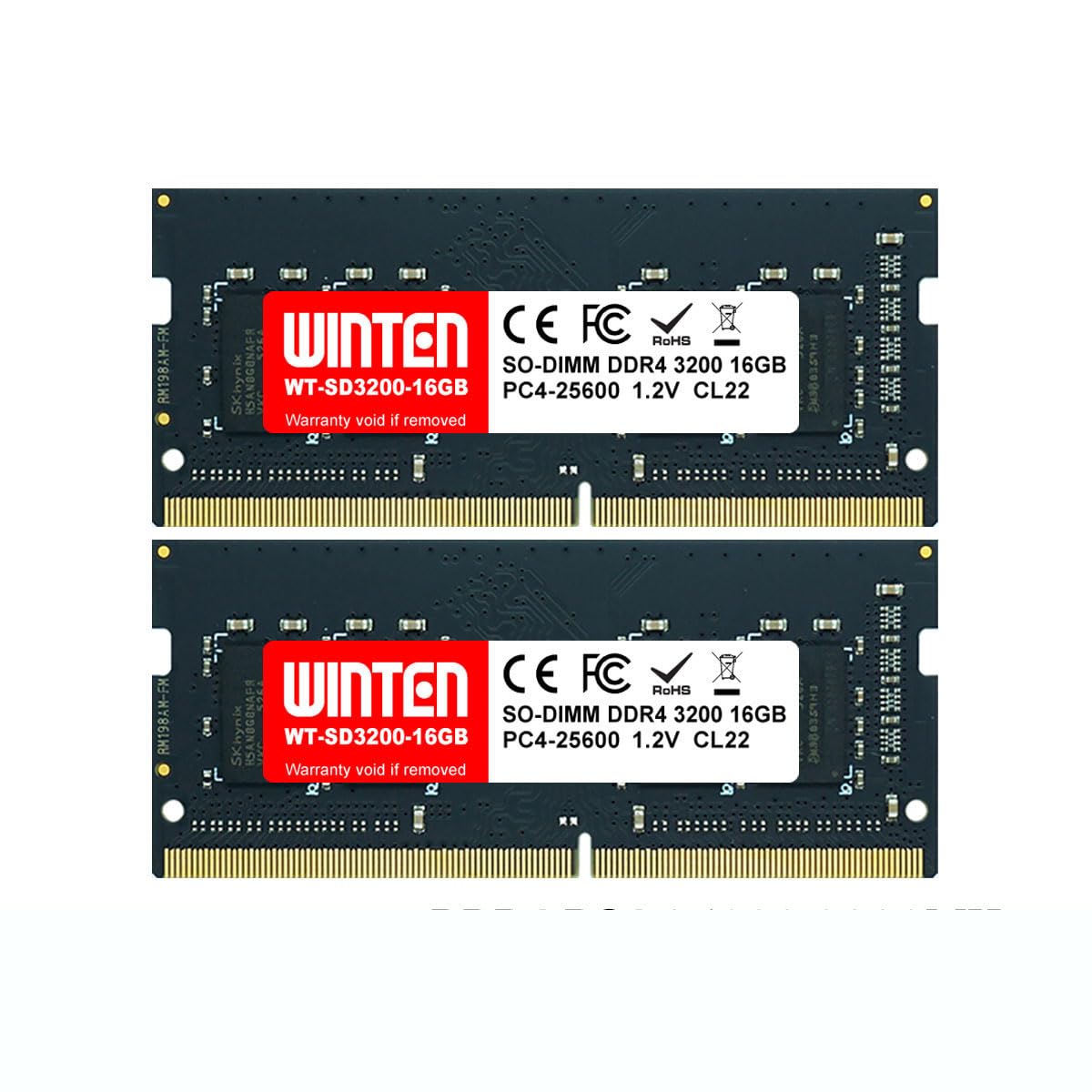 Amazon.co.jp: WINTEN ノートPC用メモリ DDR4-3200 32GB（16GB×2枚
