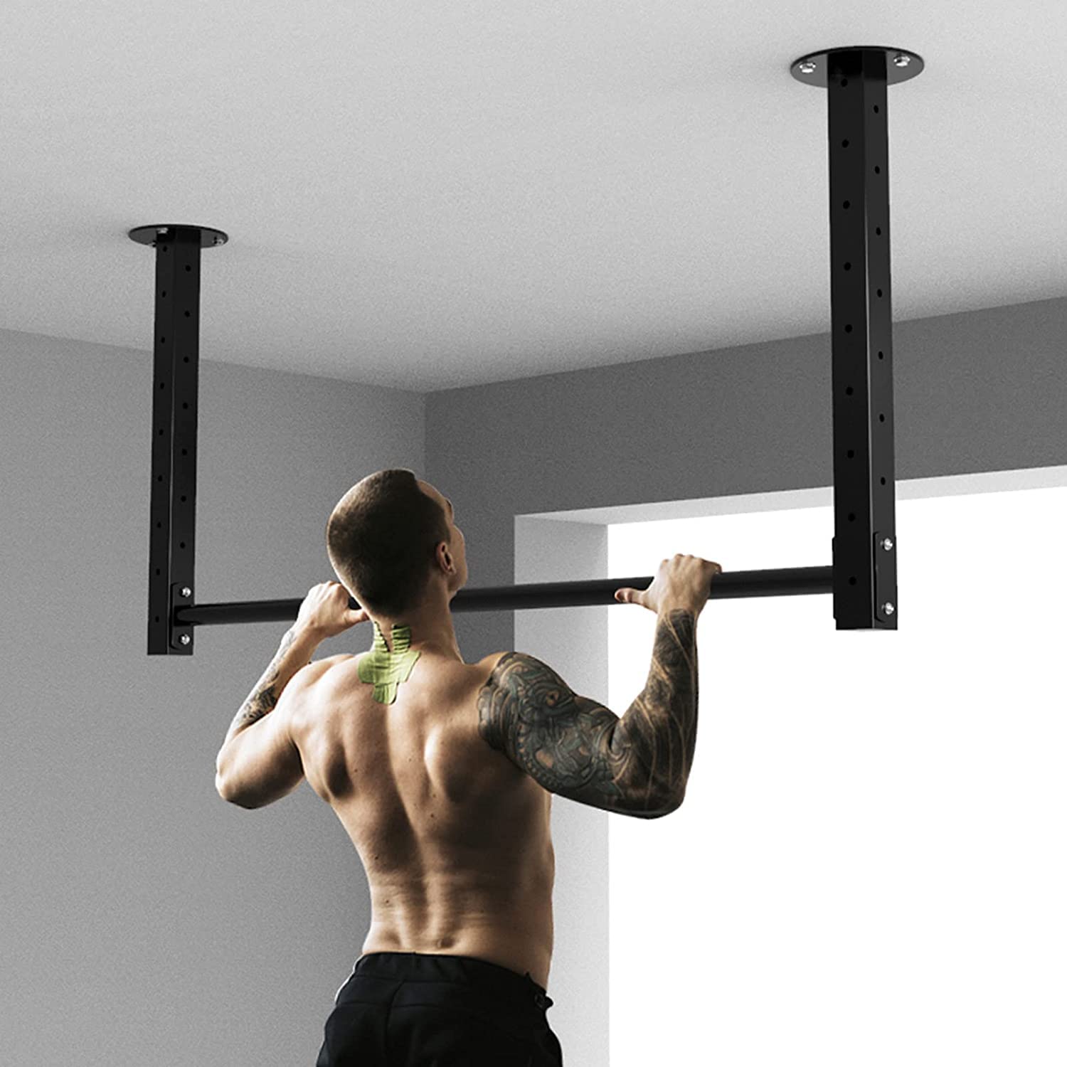 Amazon | 壁掛けプルアップバー Pull Up Bar 懸垂バー 天井取り付け