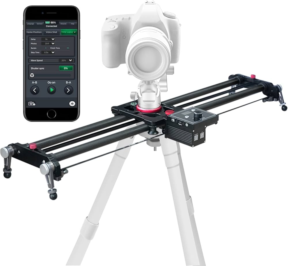 Amazon.co.jp: ASHANKS 電動スライダー カメラ App Bluetooth +