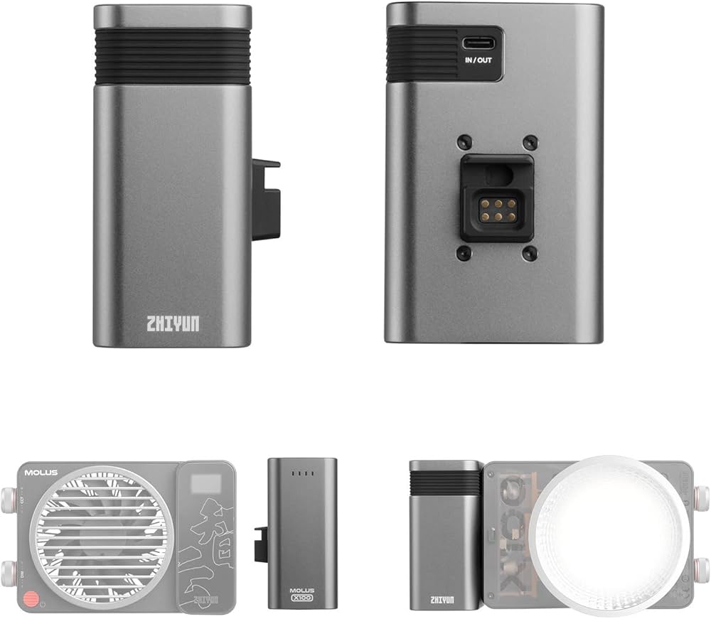 Amazon | Zhiyun X100 グリップバッテリー Zhiyun Molus X100 Pocket