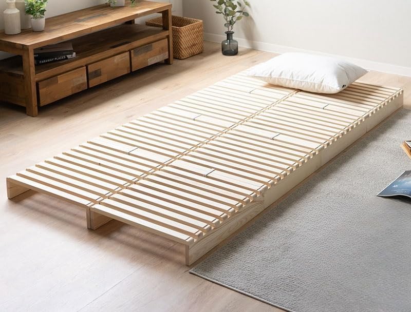 Amazon｜パレットベッド すのこベッド 8枚 正方形 シングルサイズ 連結