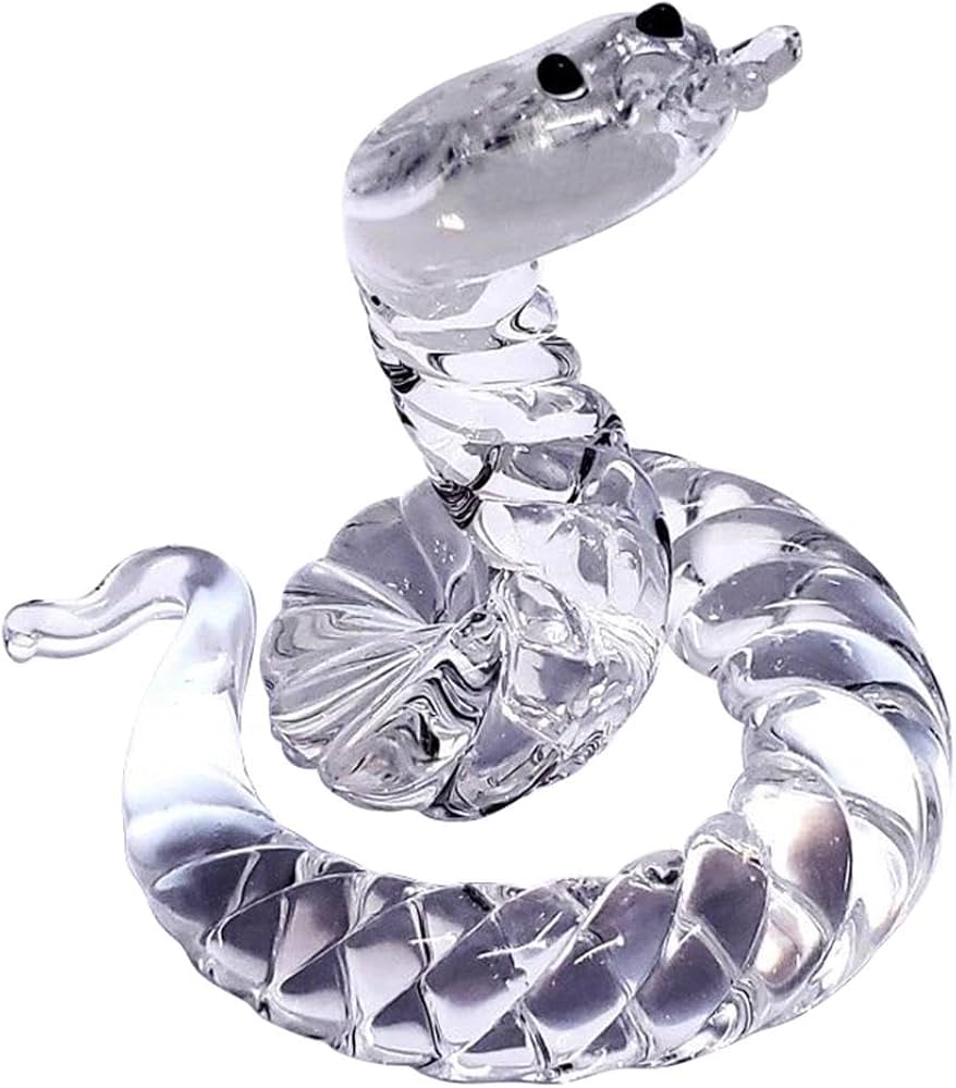 Amazon.co.jp: 2025年 干支 置物 巳 へびの置物 クリスタル 玄関