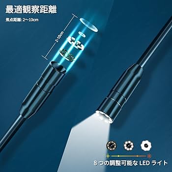 Amazon.co.jp: SKYBASIC 工業内視鏡カメラファイバースコープHD