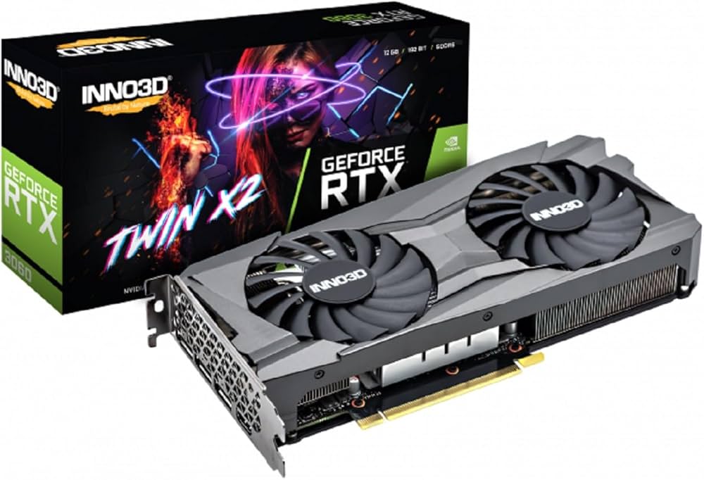 Amazon | Inno3D GeForce RTX 3060 12GB Twin X2 LHR - 3x DisplayPort