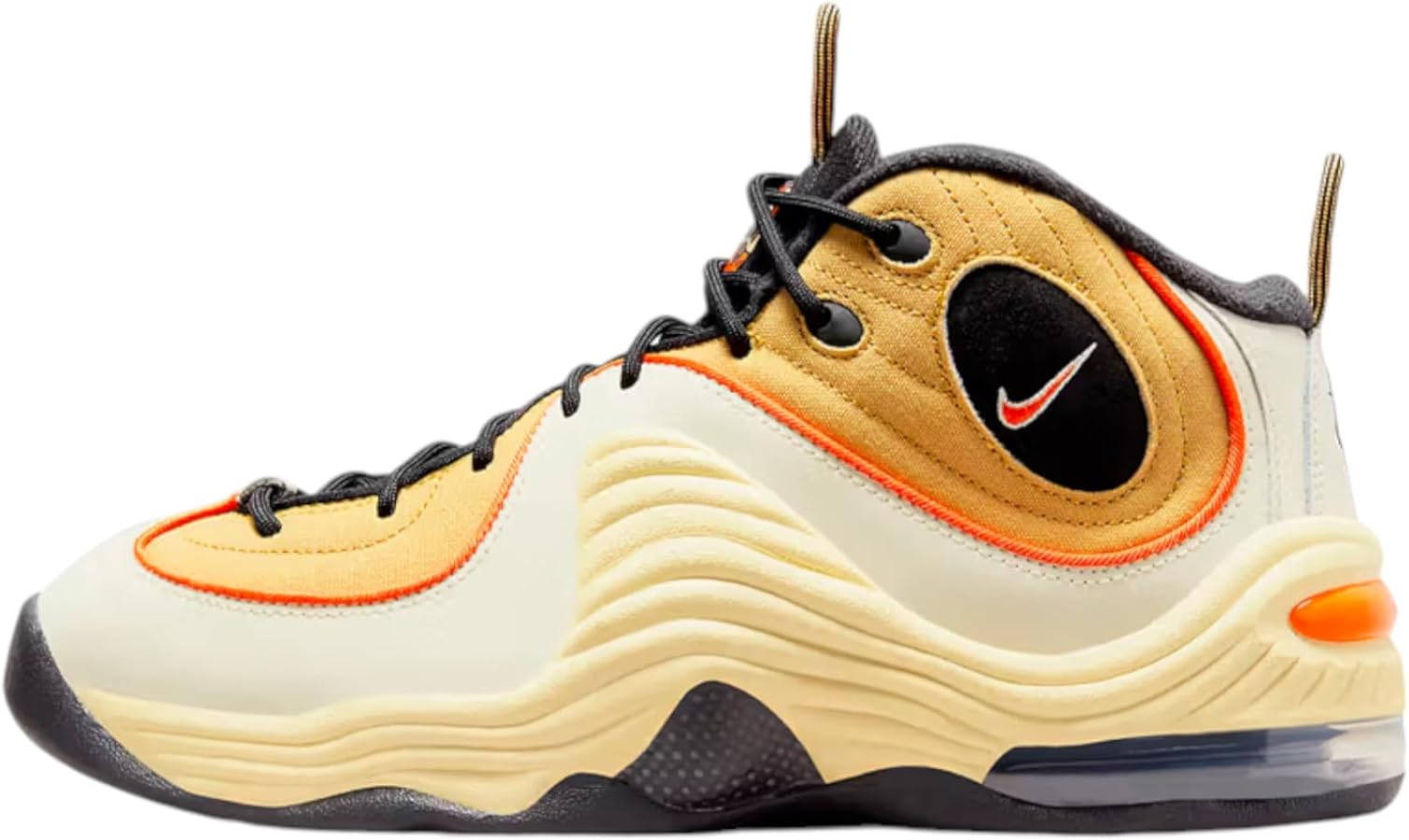 Nike Air Penny 2 Men's Shoes, Wheat Gold/Black/Coconut Milk/Safety