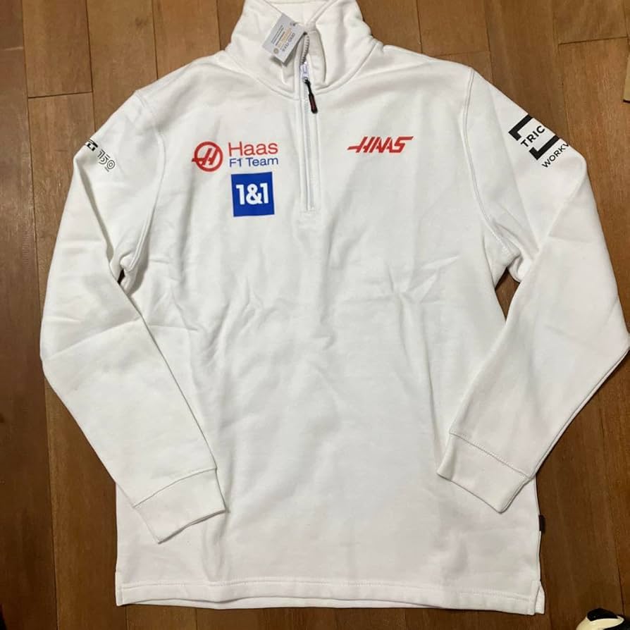 Amazon.co.jp: ハース F1 チーム スタッフ用 ハーフジップスウェット