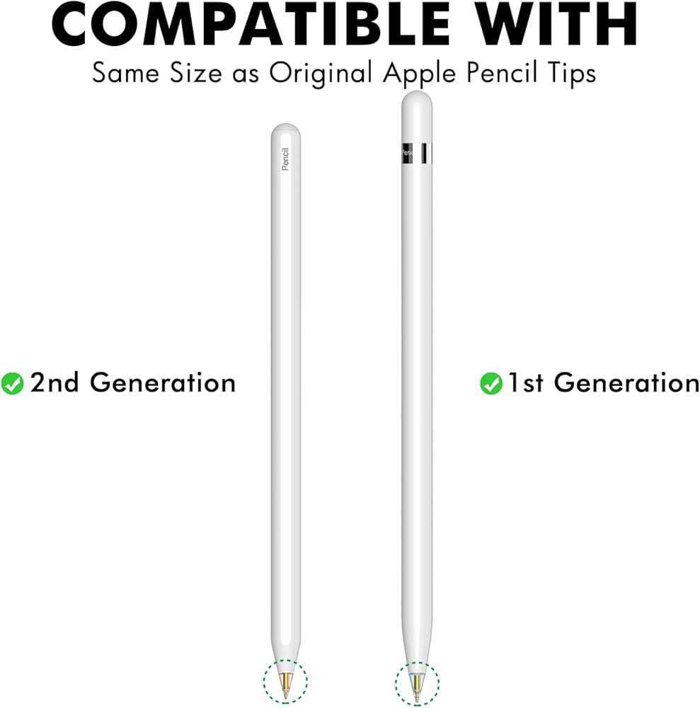 Amazon.com: NIUTRENDZ 4 Pack Replacement Tips for Apple Pencil 2nd